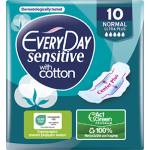 EveryDay Дамски превръзки EveryDay Sensitive with Cotton Normal Ultra Plus с крила, 18 бр (r-56r767)