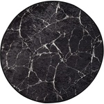 Foutastic Черен килим за баня ø 100 cm Marble - Foutastic (359CHL1668)