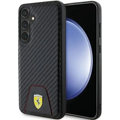 Ferrari Кейс Ferrari Carbon Stitched Bottom за Samsung Galaxy S24 Plus, черен (3666339242572)