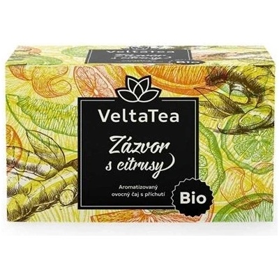 Velta Tea Bylinný čaj zázvor s citrusmi 20 x 2 g