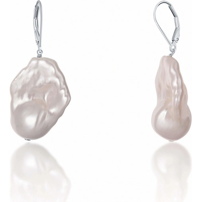 JwL Luxury Pearls náušnice s pravou barokovou perlou JL0688