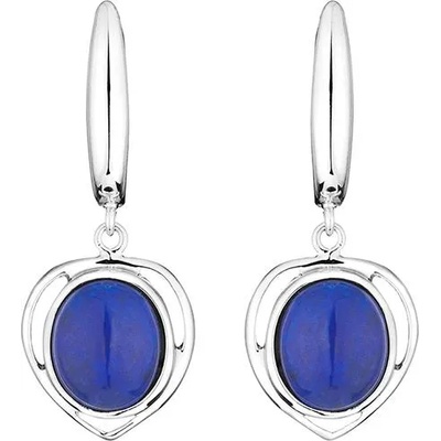 Swan Сребърни обици със син лапис GL1040E Swan