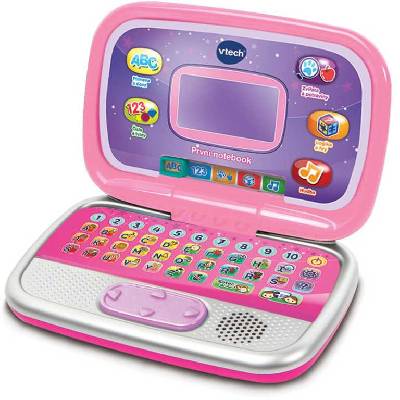 Vtech První notebook dětský zábavný počítač s aktivitami na baterie růžový CZ Zvuk | 890021
