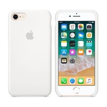 Púzdro Apple Silicone Case iPhone 7 - biele