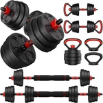 Armagedon sports Регулируеми дъмбели и лост Armageddon Sports, 30 кг комплект (ARM130)