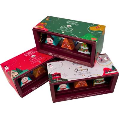 English Tea Shop BIO Vánoční čaj kolekce Kouzelné figurky 6 pyramidek
