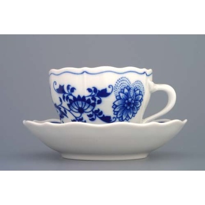 Cibulák Šálka A2 + podšálka B 14 cm originálny cibuľový porcelán 170 ml