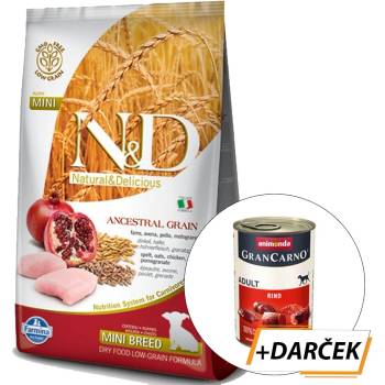 N&D dog AG Puppy mini chicken spelt oats & pome 7 kg