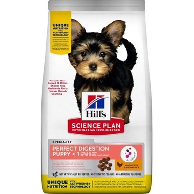 Hill's Science Plan Canine Puppy Small & Mini Perfect Digestion Chicken 1,5 kg