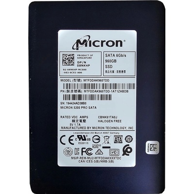 Micron 7450 PRO 960GB, MTFDKBG960TFR-1BC1ZABYYR