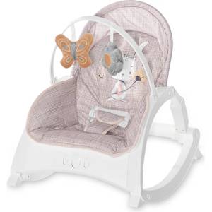 Lorelli Бебешки шезлонг Lorelli - Enjoy, Beige Daisy (10110112125)