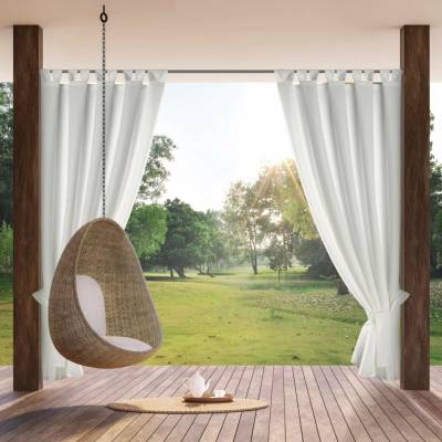 Eurofirany Závěs 155x260 cm voděodolný bílý matný polyester GARDEN
