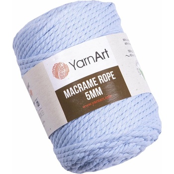 YARNART Macrame Rope 5 mm 85 m 760 Baby Blue юта (Macrame Rope 5 mm 760)