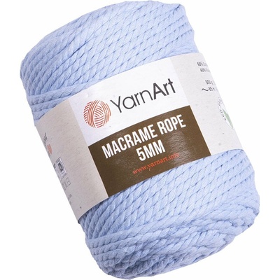 YARNART Macrame Rope 5 mm 85 m 760 Baby Blue юта (Macrame Rope 5 mm 760)