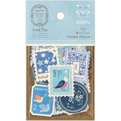 NB Co. Ltd. stickers antique Blue