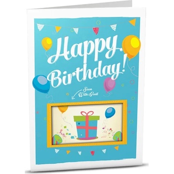 Image 1 of iGreet Картичка iGreet - Подарък изненада, синя (HB012)