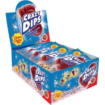 Chupa Chups Crazy Dips Cola близалка 14г кашон 24 бр