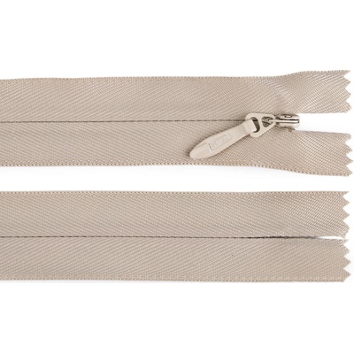 Prima-obchod Spirálový zip skrytý No 5 délka 60 cm pevný, barva 307 krémová