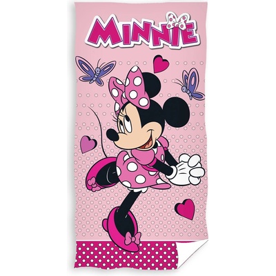 Carbotex osuška Minnie slečna Zamilovaná 70 x 140 cm