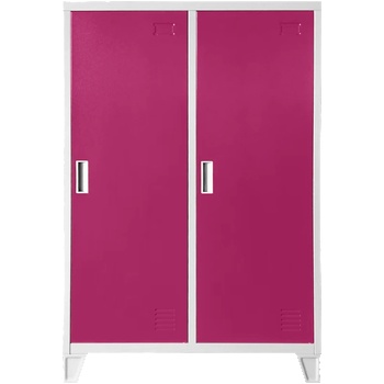 Carmen Метален шкаф Carmen CR-1605-2 JZ - сив / розов (3580178)