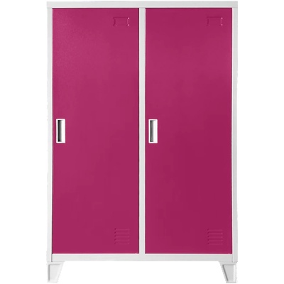 Carmen Метален шкаф Carmen CR-1605-2 JZ - сив / розов (3580178)