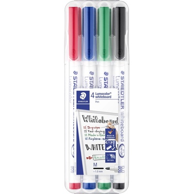 STAEDTLER WB Маркер Lumocolor кръгъл 1мм асорти (4) (301 WP4)