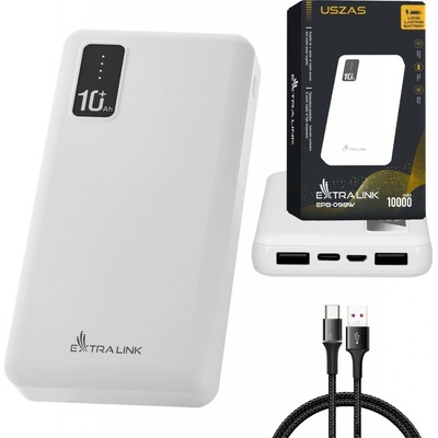 ExtraLink EPB-098W 10000 mAh White