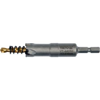 YATO Vrták do kovu TCT Ø16 x103 mm, kom. do 25 mm, rovné, 6-stranné. chvost 1/4" (YT-44050)