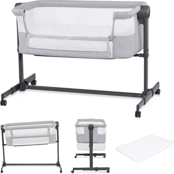 KinderKraft NESTEE UP 2 бебешка кошара GREY (KLNEE002LGR0000)