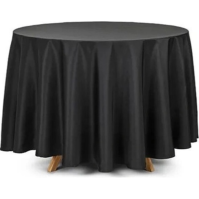 PartyDeco Ubrus černý kulatý 230cm