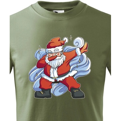Dětské tričko Vánoční Santa 1 Military Velikost Canvas Bezvatriko.cz 2157