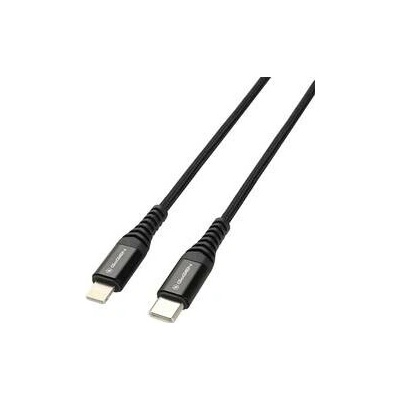 GoGEN USBC8P200MM01 USB-C / Lightning, opletený, 2m, černý