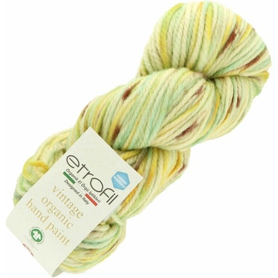 Etrofil Vintage Organic Hand Paint SE712 zeleno hnedá