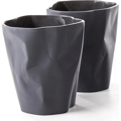 Ćmielów Design Studio Чаша с нестандартна форма Ćmielów голяма антрацит (0893860A2CD27)