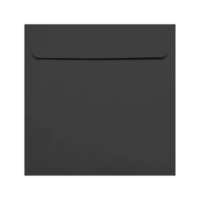 Poštová obálka čierna 155x155mm PS