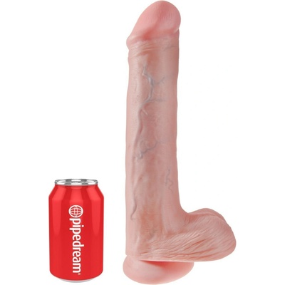 King Cock 13" penis s semenníkmi v tele