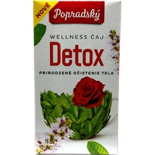 Popradský Wellness čaj detox prirodzené očistenie tela 18 x 1,5 g