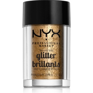 NYX Cosmetics Face & Body Glitter Brillants брокат за лице и тяло цвят 08 Bronze 2.5 гр