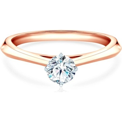 Savicki Zásnubný prsteň The Light dvojfarebné zlato laboratórny diamant DL R2 3 LAB RB