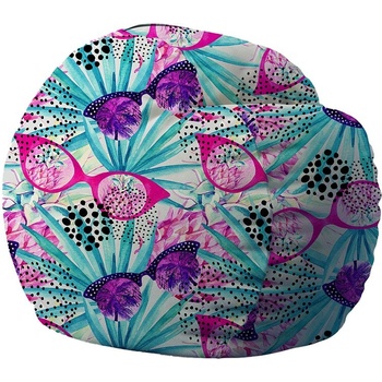 Image 1 of PUFRELAX Барбарон 600л. King Size, Through My Eyes, Перящ се калъф, Пълнеж с микс от мемори пяна и дунапрен, Принт (PUF-M-K-TM-SGL)