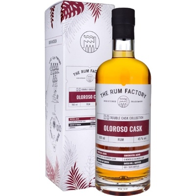 The Rum Factory Double Cask Collection Oloroso 45% 0,7 l (čistá fľaša)