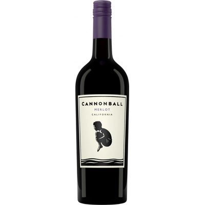 Cannonball Merlot červené 2019 13,8% 0,75 l (holá láhev)