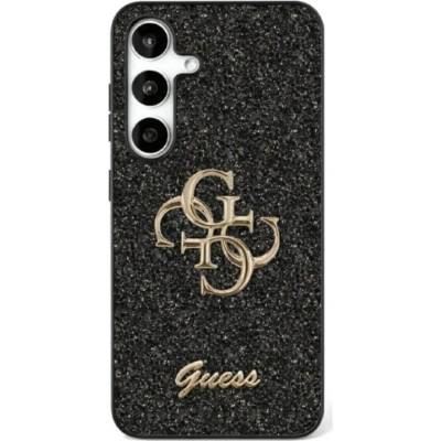 GUESS Калъф за Samsung S25 Plus, Guess Glitter 4G Metal Logo Case, Черен (GUHCS25MHG4SGK)