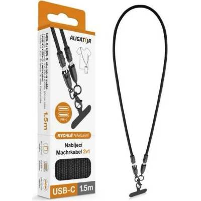 Aligator DATKP69 Machrl 3A 60W USB-C/USB-C černý