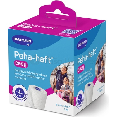 Peha-haft Easy Kohézne roztrhnuteľné ovínadlo 6 cm x 4 m 1 elastické fixačné ovínadlo