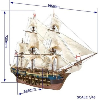 Occre HMS Bounty 1: 45 комплект