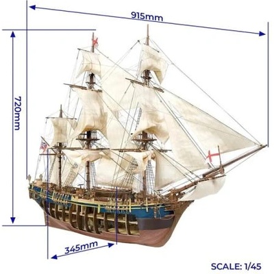 Occre HMS Bounty 1: 45 комплект