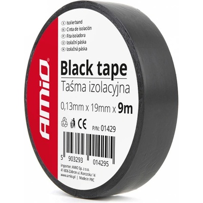 Amio Izolačná páska 19 mm x 9 m čierna