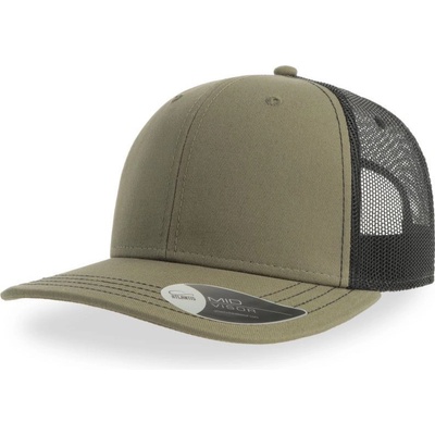 Atlantis Headwear Sonic Trucker 6 panelová COT-33021063499 Olivová/černá