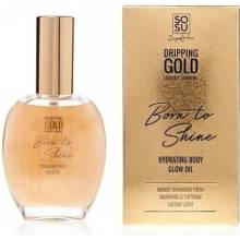 SOSU by Suzanne Jackson Hydratačný olej na telo Born to shine s trblietkami Bronzový 50 ml